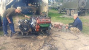 Запуск двигателя УТД-20 до установки на БМП