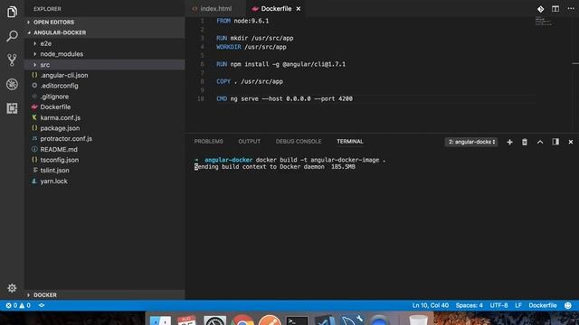 Deploy Angular 5 app in Docker Container in under 10 mins - For local development смотреть онлайн