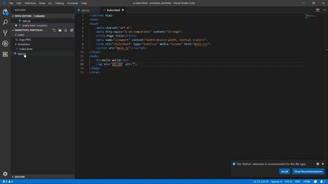 Part3 - Static files in Flask - Creating Your Portfolio Website With Flask - Flask Tutorials