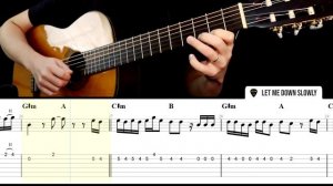LET ME DOWN SLOWLY Guitar Tabs Tutorial (Alec Benjamin)