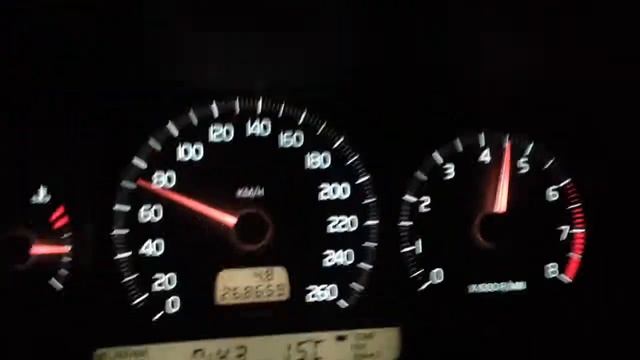 Volvo s70 2.4 20V 0-100 kmh acceleration