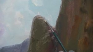 Мастер-класс по живописи маслом №19 - Морской прибой. Как рисовать. Урок рисования Игорь Сахаров