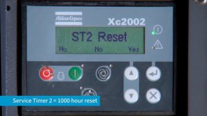 Atlas Copco XC2002 Service Timer Reset | Atlas Copco Power Technique USA