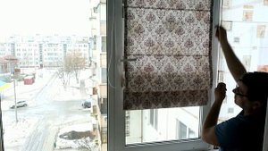 Римские шторы . Двойная римская штора .