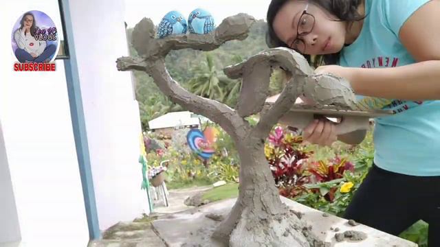 Art thing to do with stone and cement #1 ||Last sculpture ko with my little Sammi(cat)||Lea VC Vlog смотреть онлайн