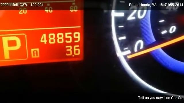 2009 Infiniti G37x X - for sale in West Roxbury, MA 02132 смотреть онлайн