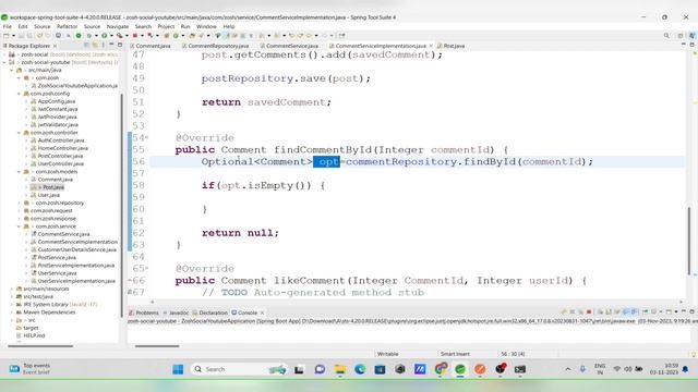 The Ultimate Full Stack Web development Course | Complete Comment Api in spring boot #13