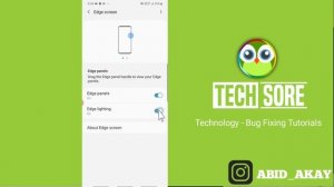 Enable Edge Screen Panel On Samsung Galaxy A32 / A52