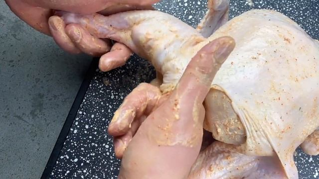 Запеченная Курица карри в духовке целиком