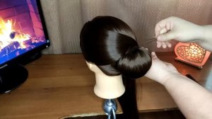 Это ЛЕГКО! Очень быстрая и красивая прическа  пучок на длинные волосы •ВИДЕО 28•