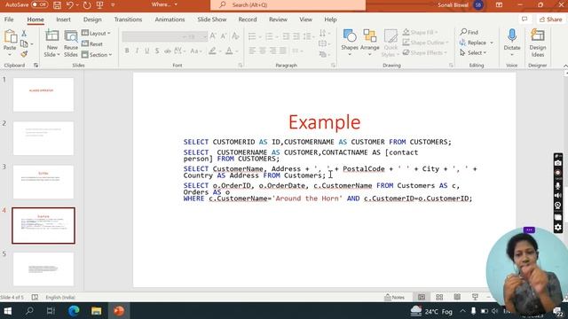 Aliases Operator @sonalibiswal5472  #sql #sqltutorialforbeginners #sqltutorial