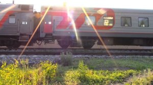 Электровоз ЧС2К-481 с фирменным поездом №42 Москва - Саранск