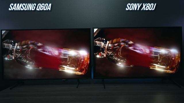 Samsung Q60A VS Sony X80J Video Color Comparison смотреть онлайн