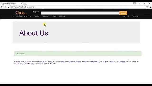 video uploading website  Bootstrap by chami apps HD