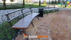 Скамейки парковые от ЛАВКАТОРГ из лиственницы, металла, бетона, чугуна - классические и современные