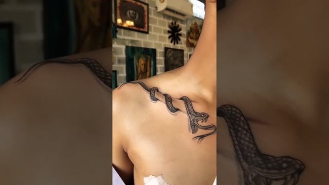 Snake tattoo ? #shortsvideo #shortsindia #tattooart #art #trend