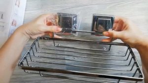 Полочка доя ванной на вакуумной присоске с AliExpress