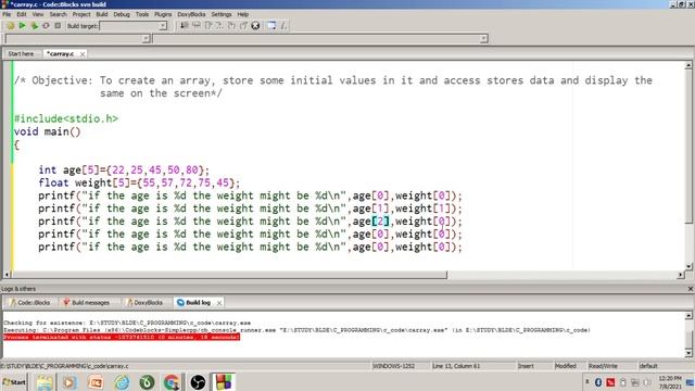 Module 3 Simple program to demonstrate array declaration and initialization 2