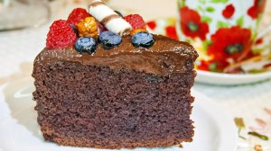 Простой шоколадный торт! супер рецепт шоколадного бисквита с какао