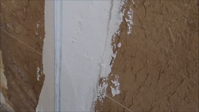 Ремонт кирпично глиняной стены Все этапы восстановления , используем глину и штукатурку . смотреть онлайн