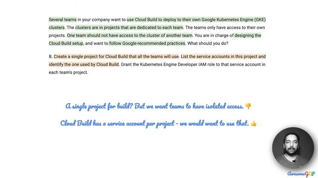 PCDOE-6 Quick, GCP Professional Cloud DevOps Engineer - Cloud Build, Service Account, IAM, k8s смотреть онлайн