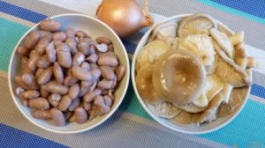 Паштет из груздей и фасоли