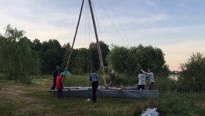 Самодельный парусный катамаран полевой аналог Торнадо Опыт