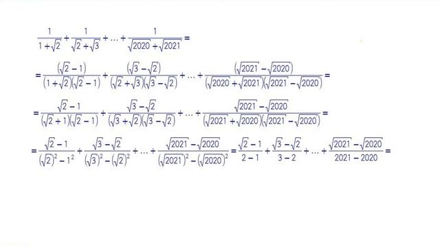 Как вычислить сумму с квадратными корнями смотреть онлайн
