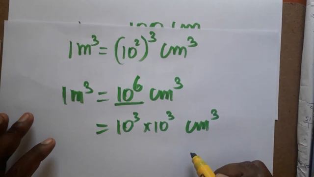 m3 to liter conversion
