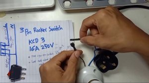 how to wire 3Pin AC 240V Rocker Switch