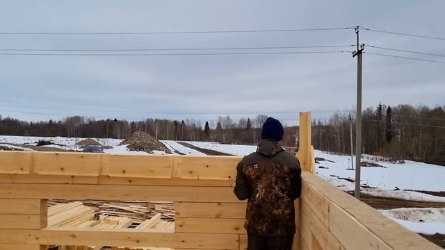 Дом из бруса 8 на 8 с мансардой в Сыктывкаре. Проект и план деревянного дома от Центра Домостроения