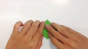 Kids easy origami - How to make a jumping frog ver.2