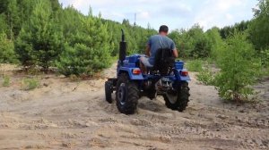 ВСТРЯЛ В ПЕСКАХ! Утяжелители на мини-трактор Скаут Т-18