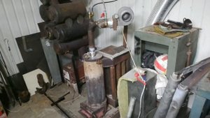 Печь для гаража, на отработке, своими руками.