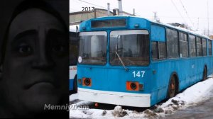 Владимирский троллейбус До и После: