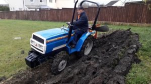 ploughing with mitsubishi mt 1601 d