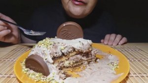 ☆ASMR ICE CREAM CAKE MUKBANG 케이크먹방 + MILKA CHOCO WAFER 먹방  | MUK SLURP ASMR