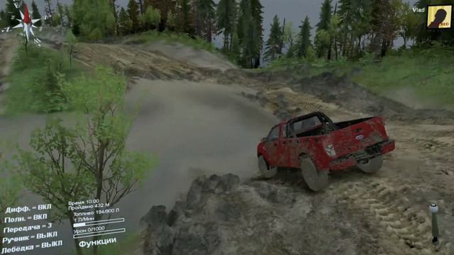 тестируем FORD RANGER в SPINTIRES смотреть онлайн