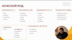 ? Испанский язык с нуля Урок 2. Существительные - Часть первая (Испанский язык)