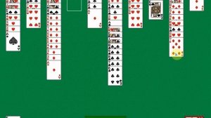 Пасьянс ПАУК четыре масти.Обучающий пример.