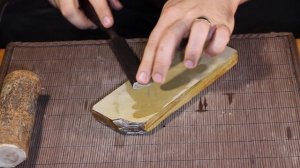 Заточка стамески/долото на японских камнях+тест.