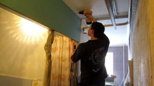 Закрываем газовую трубу в прихожей коробом из ГКЛ