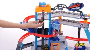 How to assemble and play Metal Machines Gorilla Rampage Garage Playset