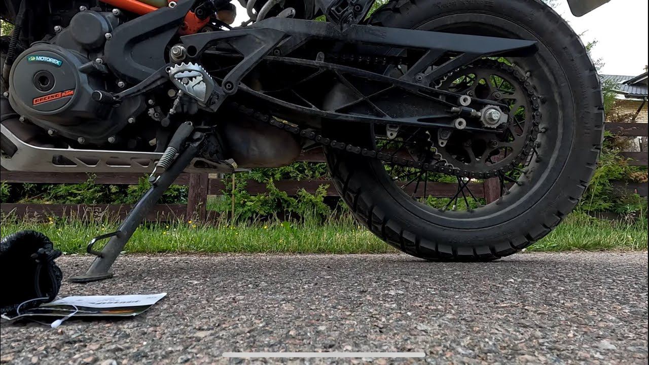 Натяжка цепи на KTM 390 Adventure