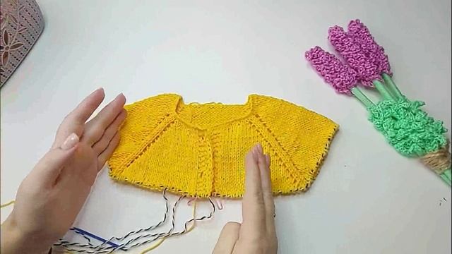 Вязание детского платья спицами и крючком. смотреть онлайн