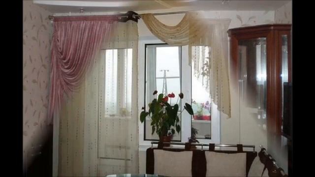 Как оформить шторы в гостинуюс балконной дверью смотреть онлайн