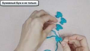 Цветок из ниток на вилке... Легко! Быстро! Красиво!
