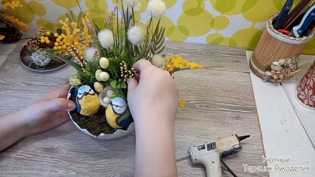 Handmade Easter decor! ПАСХАЛЬНАЯ КОМПОЗИЦИЯ! ВЕСЕННИЙ ДЕКОР! смотреть онлайн
