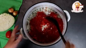 ЩИ НА ЗИМУ – рецепт вкусной заправки для щей в банках с капустой и помидорами