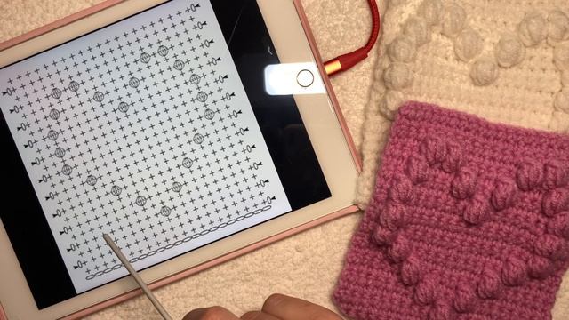 Плед с объемными сердечками крючком | простой МК смотреть онлайн